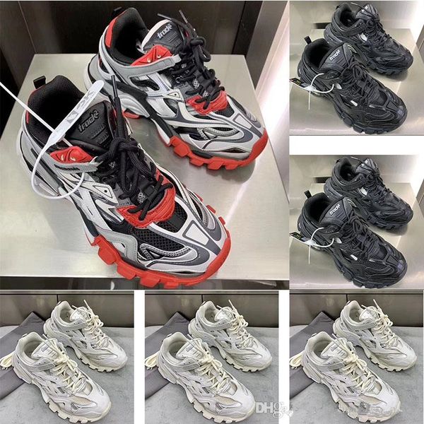 

special track paris triple s 3.0track.2 coach gray orange casual shoes flat shoes tess s.gomma trek35-45, Black