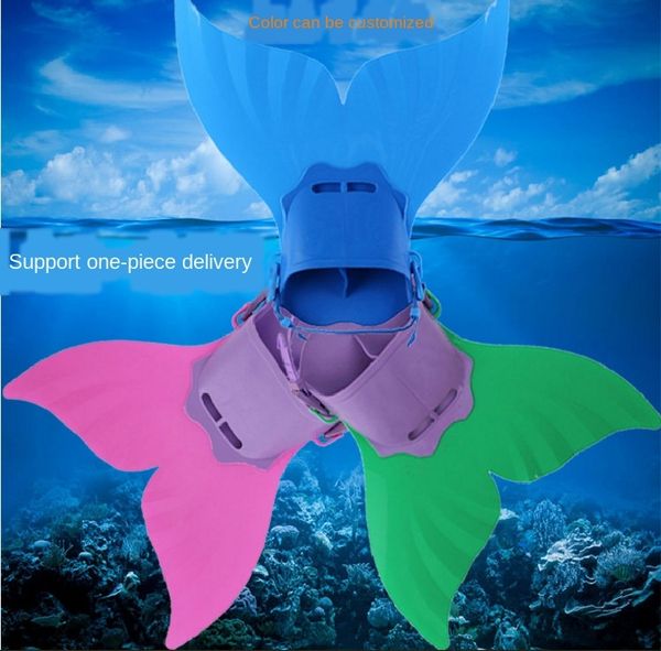 

ktvmp mermaid swimming training whale one-piece frog shoes children's mermaid swimming training whale flippers one-piece frog shoes chi