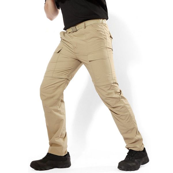 

men's pants tactical camouflage casual combat cargo trousers spring autumn, Black