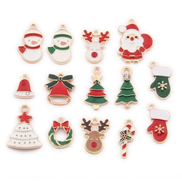 

cdjgc dy340# christmas series dripping pendant and accessories oil alloy small pendant new christmas delicate ornaments ornaments accessorie, Silver