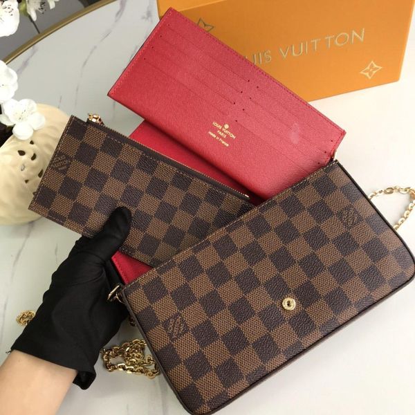 

fast delivery luxury designer women shoulder bag retro fashion chain plaid ladies crossbody bags phone money clutches handbag envelope