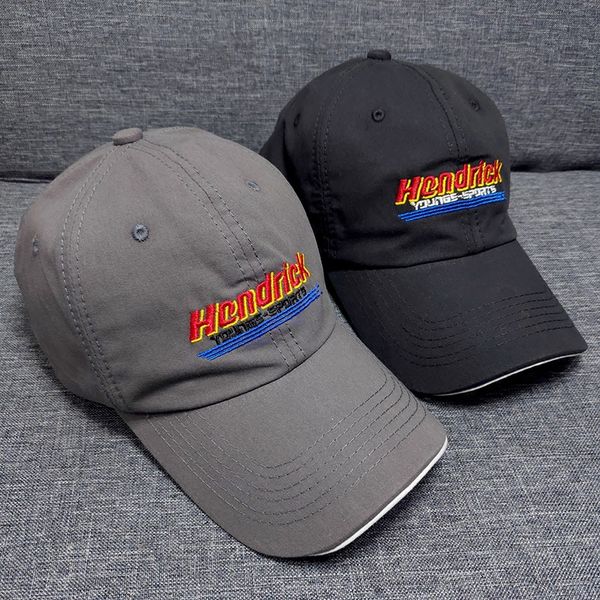 

new casual letter baseball men's travel sunscreen large eaves cap women's white pink sunshade baseball cap, Blue;gray