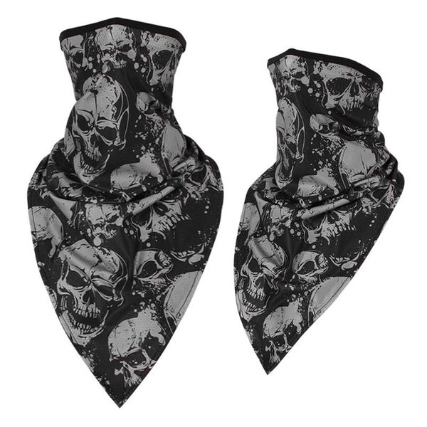 

мужчины девушки дышащий спорт красный череп бандана scary face ski треугольный шарф рыбалка туризм бег шеи gaiter крышки оголовье, Black