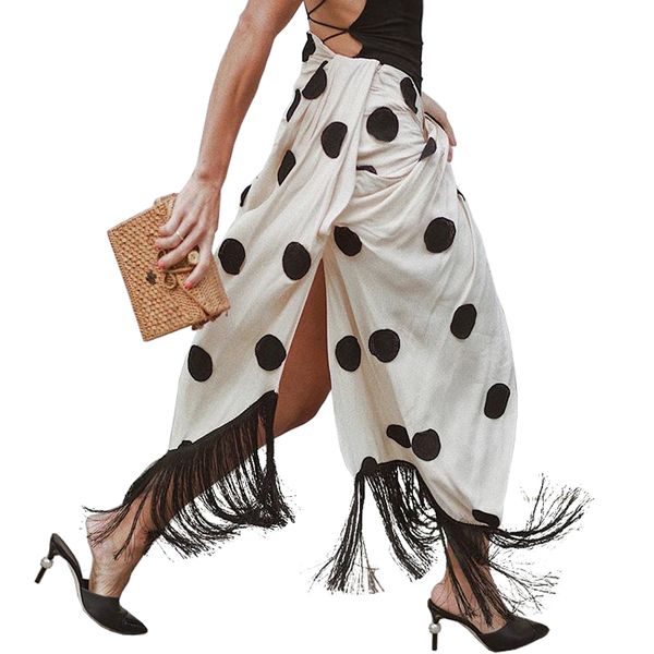 

ael high split skirt draped asymmetric woman new summer romantic 2020 fashion female clothing exclusive customization, Black