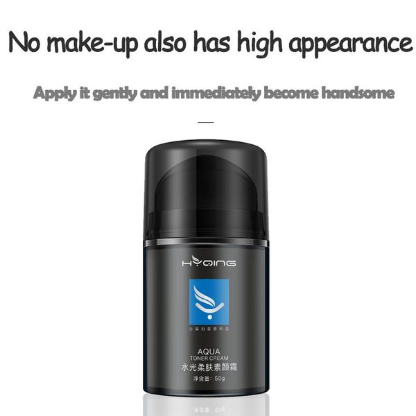 

for men only beginner natural color skin nourishing ingredients wholesale oil-control cover pores crÃ¨me pigmentaire concealer plain cream, White