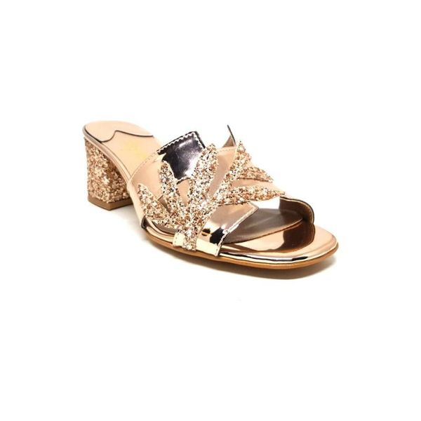 

shop and shoes 011-227 women slippers platinum mirror shop and shoes, Black