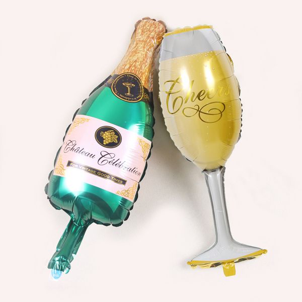 

decoration foil balloons champagne design champagne bottle beer cups juice aluminum balloons wedding birthday party decoration 15 designs