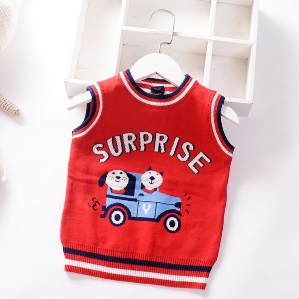 

western style vest vest autumn 2020 small and medium boy baby thin sweater children's sweater fashion, Blue