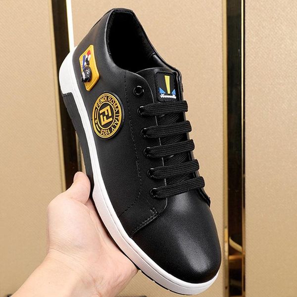 

new arrival men shoes with origin box lightweight luxury outdoor walking footwears low lace -up casual men shoes scarpe da uomo di lusso, Black