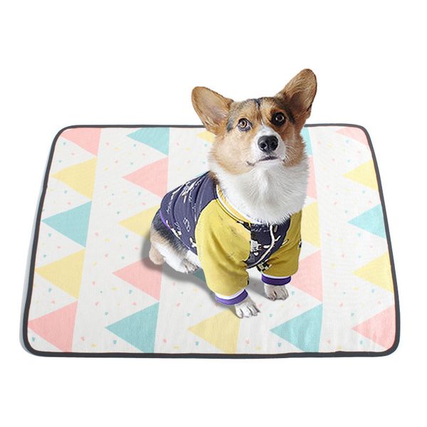 

pet dog mat mat summer breathable cat and dog ice silk sleeping thin cushion cooling and bite resistant cat litter kennel