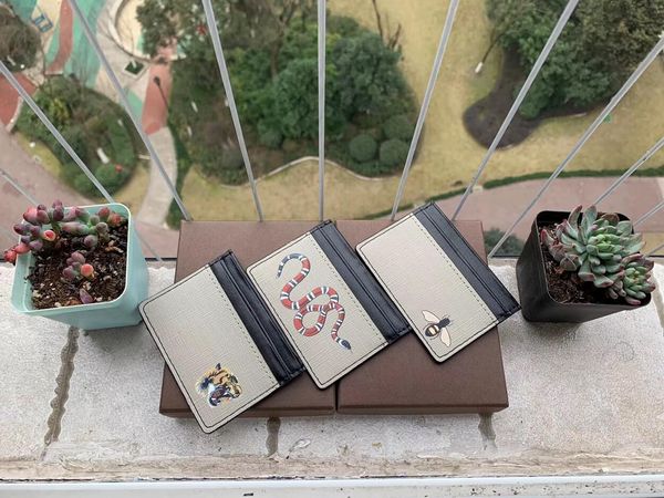 

wholesale 100% real leather convenient id pocket bank credit card case thin card wallet men women's cards cards holder fashion card pac, Black