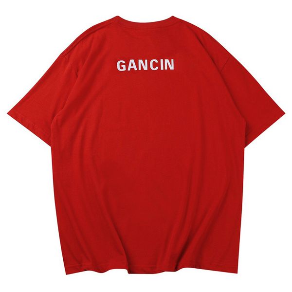 

20ss letter printed solid color tee breathable red short sleeve men women fashion high street summer vacation t-shirt oversize hfymtx933, White;black
