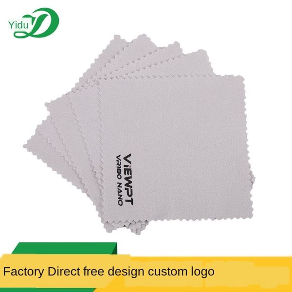 

light gray fleece 10 10cm two-color wiping cloth cleaning cloth glasses clothcleaning glasses clothcloth, Blue