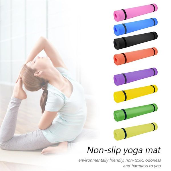 

173 x 60 x 0.4cm non-slip eva yoga mat фитнес пилатес упражнения спорт ковровые начинающих гимнастика колодки для пикника кемпинг pad