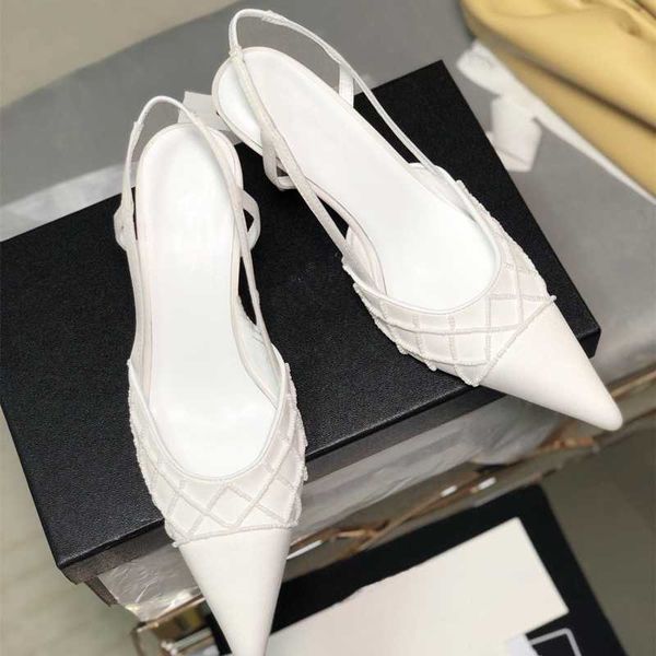

comfortable pearl bordered pointed toe shoes for women high heel fashion women summer new slip on shoes, Black