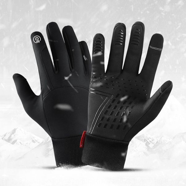 

outdoor season women' waterproof warm windproof sports warm bicycle gloves touch screen bicycle skiing gloves men, Blue;gray