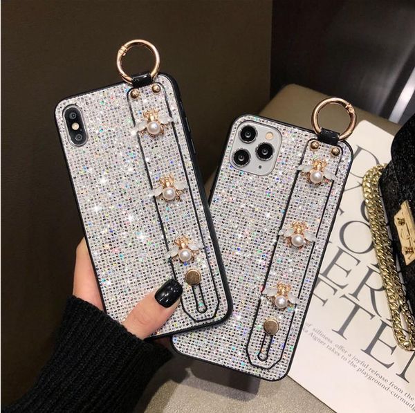 

designer luxury phone case for iphone 11/ 11pro/11promax xs max xr x/xs 7p/8p fashion iphone 11 pro max anti-fall wristband case