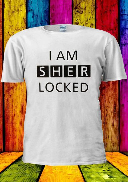 

I am Sherlocked Sherlock Holmes T shirttank top men women unisex 1330