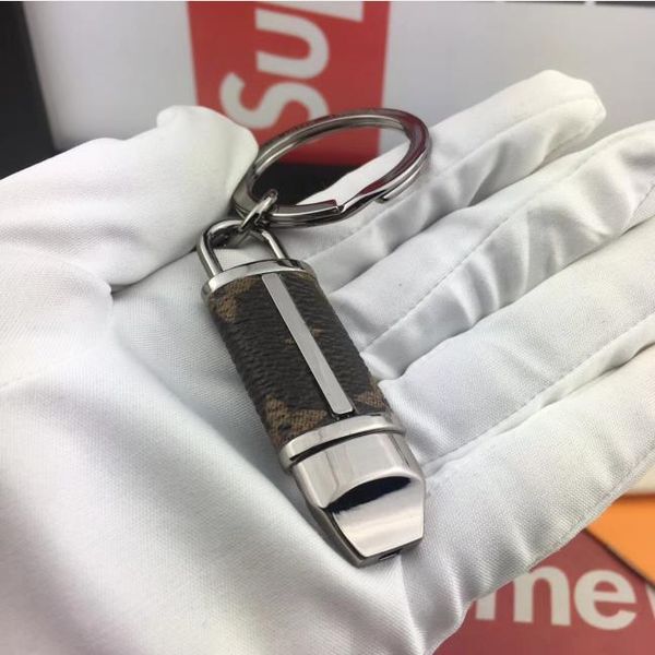 

keychain designer key ring holder brand key chain 1 colour porte clef gift men women souvenirs car leather keychain, Silver