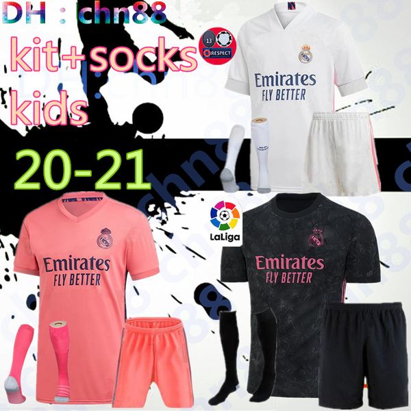 

2020 2021 реал мадрид трикотажных изделий 20 21 футбол джерси опасности sergio ramos бензема виниций camiseta футбол рубашки форменные дети, Black