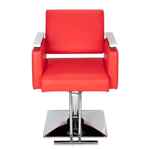 

waco barber chair, salon square base leather hydraulic hairdressing pub salon beauty spa styling shampoo haircut chairs red