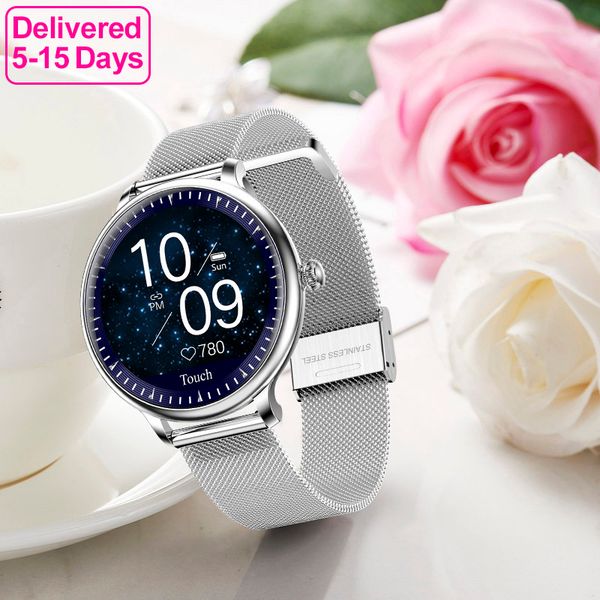 

ny12 smartwatch health sport band women menstrual reminder smart watch heart rate sleep tracker push message bracelet for girls android ios