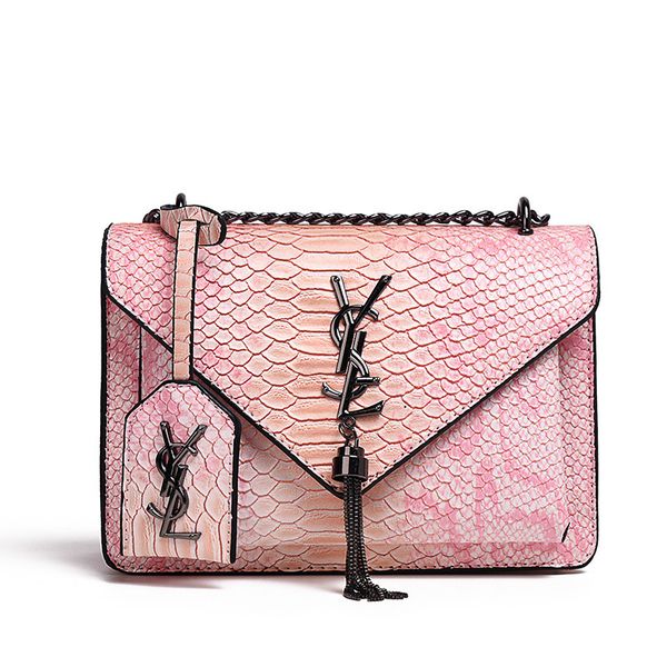 

fashion lady snake pattern totes bag luxury handbags women bags designer shoulder messenger bag pu leather tassel crossbody bags