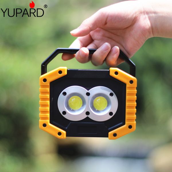 

outdoor lighting portable led cob work light floodlight searchlight waterproof usb rechargeable power bank camp light