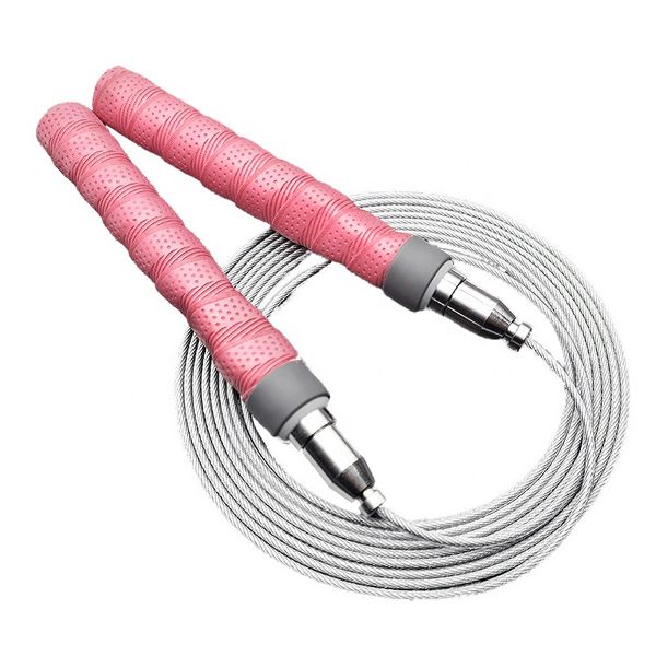 

jump ropes steel cable speed jumping rope self locking tape handle skipping adjustable competitive training for men women
