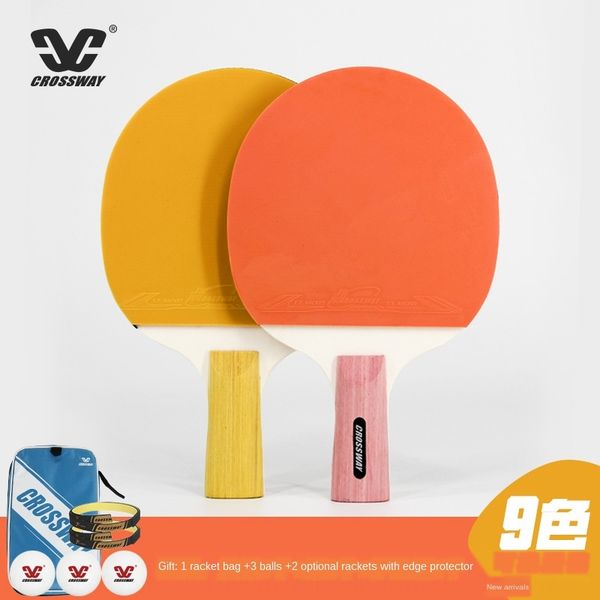 

closwell racket table tennis racket 2-star double-sided anti-glue table tennis set for beginners for entertainment