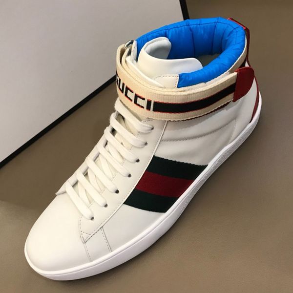 

mens ace g stripe high-sneaker 2020 new fashion luxury men casual shoes designer men sneakers high-quality mens leather shoes b04, Black