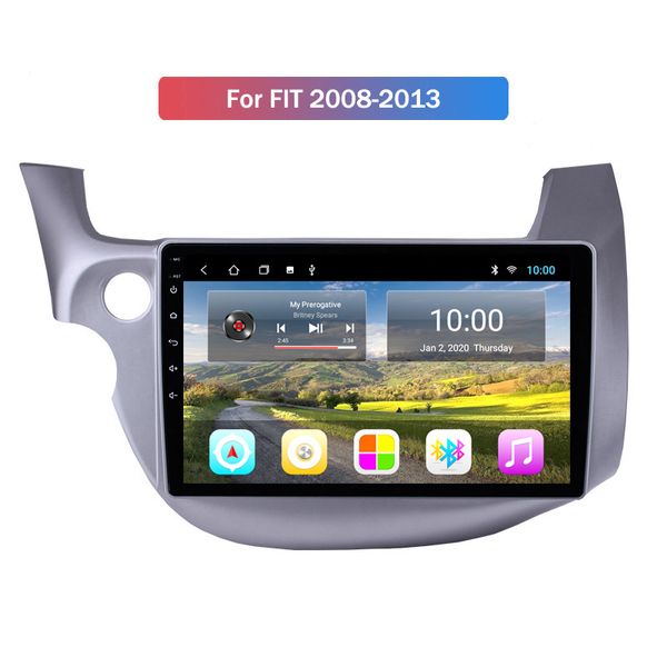 Vídeo de rádio de carro de 9 polegadas com Bluetooth Mirror Link USB FM MP5 Sistema Android para Honda Fit 2008-2013