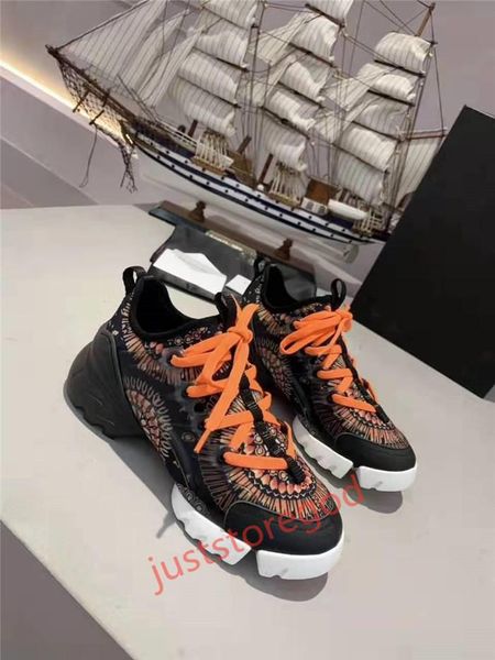 

print d-connect sneakers retro casual shoes hococal designer platform sneakers graffiti leather stars evening dress shoes36-45, Black