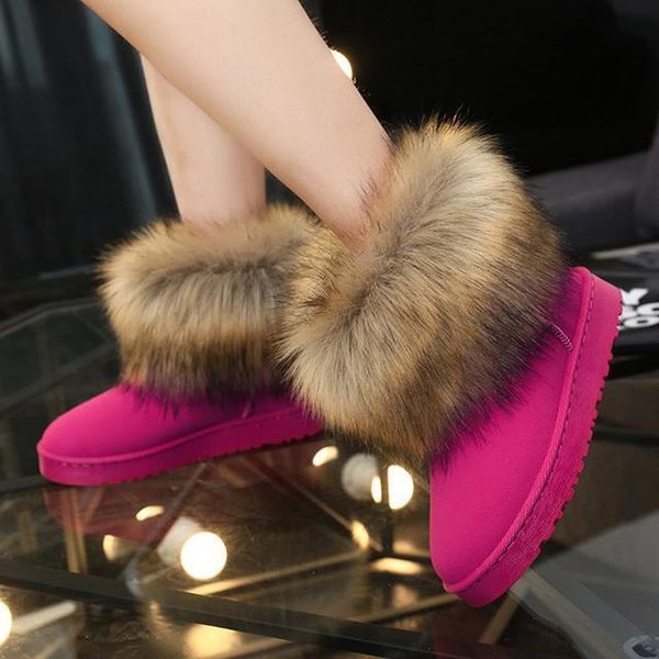 

2020 winter snow boots low heel ladies ankle boots for women snow shoes fashion trend girl 36-40, Black