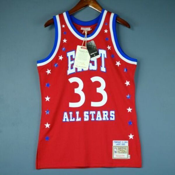 

100% stitched larry bird mitchell & ness 1983 all star game jersey size xs-5xl basketball jerseys, Gray