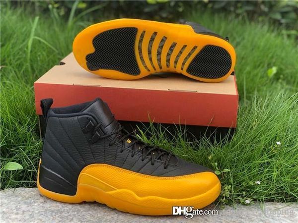 

новый high air аутентичная 12 pe университет обуви gold мужчины баскетбол черного 12s реальных углеродное волокно ретро спортивные кроссовки