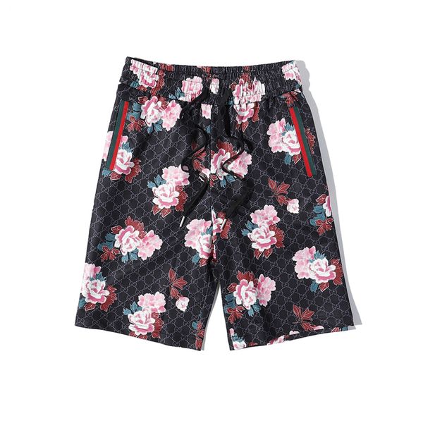 

2020 printed casual shorts beach letter pants men's pants comfortable street thigh pants, Blue
