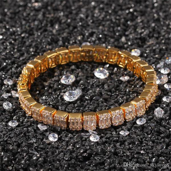 

factory direct zircon bracelet copper inlaid zircon gold plated to create wedding bracelet, Golden;silver