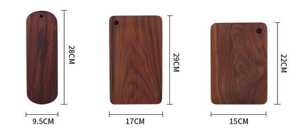 Black Walnut Chopping Board Steak Board Solid Wood Steak Tray Preservative Kitchen Cutting Board Slotted Steak Plate