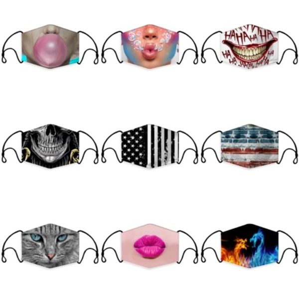 

s trump face mask dustproof washable reusable keep america great masks usa flag trump 2020 cotton face mask zza2440#545