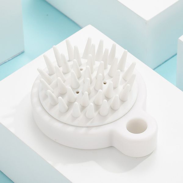 

white washing hair circular scrubs massage silicone brushes shampoo comb scalp chirismus softly women bathing hairdressing set 1 9yl c2