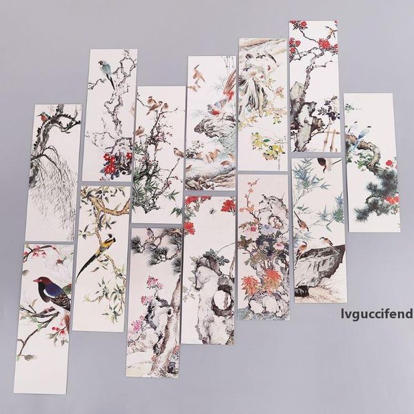 

30pcs flowers birds bookmarks paper page notes label message card book marker school supplies stationery