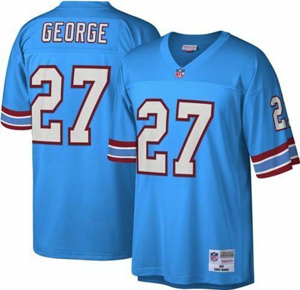 

oilers eddie george mitchell & ness 1997 retired legacy jersey, Gray