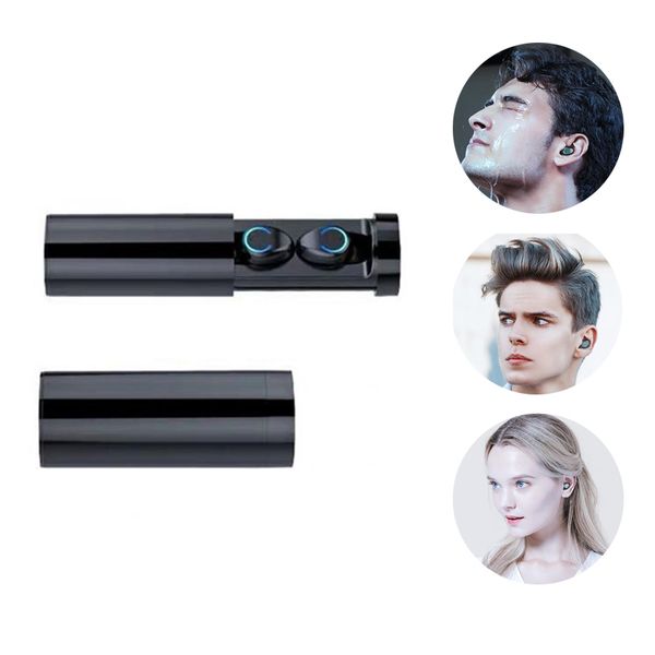 

mini portable column f9-6 tws bt v5.0 wireless earphone in ear headphones handsheadset sport earbuds led power display headset