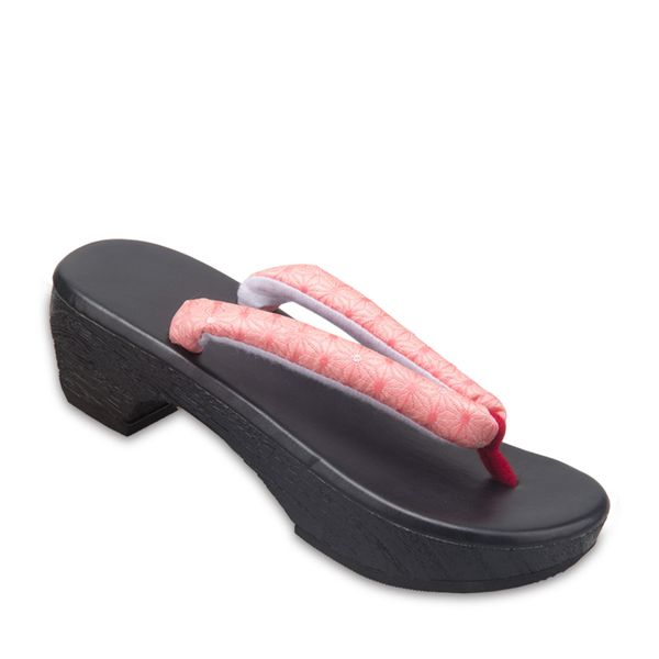 

halloween shoes for women japanese traditional cosplay slippers wooden geta flip flops kimono oriental sandals sauna wear, Black