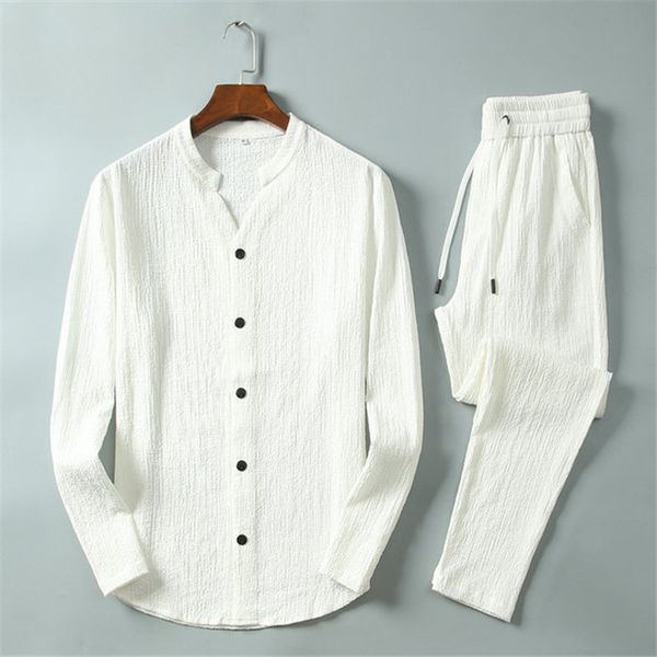 

new fashion mens sportswear, male casual sweatshirt long sleeve t shirt+pants v-neck button cardigan men sweat suits, Gray