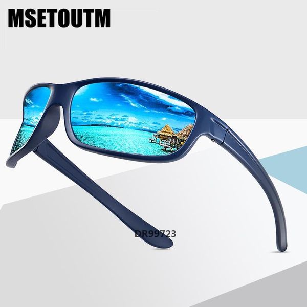 

msetoutm 2020 polarized uv400 sunglasse men dazzle color driver classic retro brand tr90 light flexible sun glass 6922dr99723, White;black
