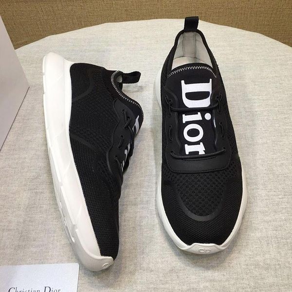 

runner fashion mens shoes casual with original box classic flats exactly as the original footwears trainers lo -sneakers skull men shoes, Black