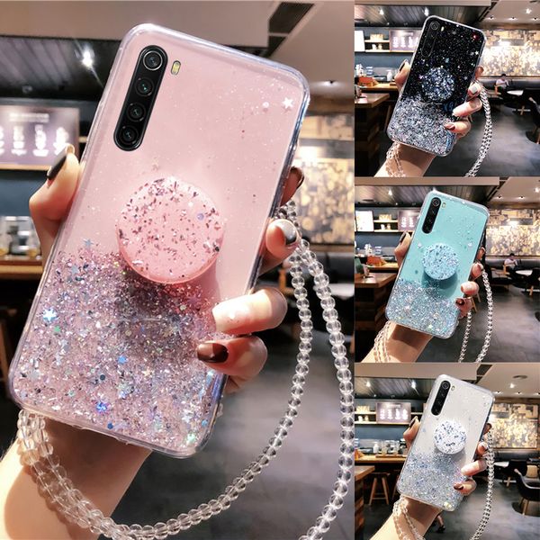 

case for xiaomi redmi 8a 7a note 8t 7 8 pro bling cover for xiaomi mi a3 a2 8 9 lite se cc9 cc9e 9t k20 pro f1 stand holder case