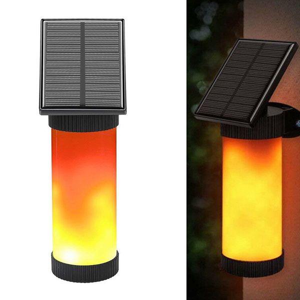 

102 led solar light, led wall light with flashing flame and solar energy for garden decoration, waterproof outdoor lighting 10216